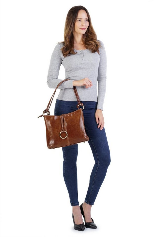 Piké Shopper PIKÉ Damen echt Leder, Made in Italy, echt Leder, Made in Italy – Bild 3 von 5