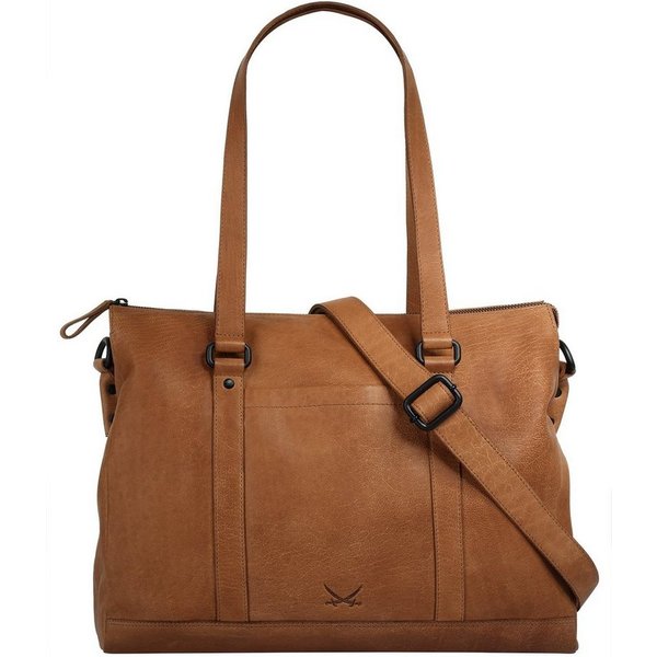 Sansibar Shopper SANSIBAR Damen echt Leder, echt Leder