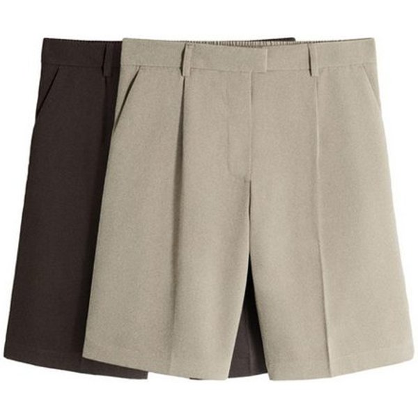 The Set Shorts The Set Bermudashorts mit Bundfalte, 2er-Pack (2-tlg)