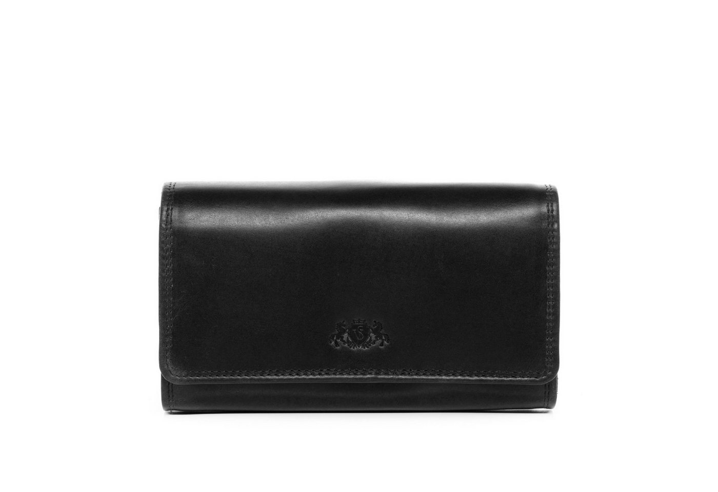 SID & VAIN Geldbörse ABERDEEN, Kellnerportemonnaie mit Holster groß echt Leder Unisex schwarz – Bild 5 von 5