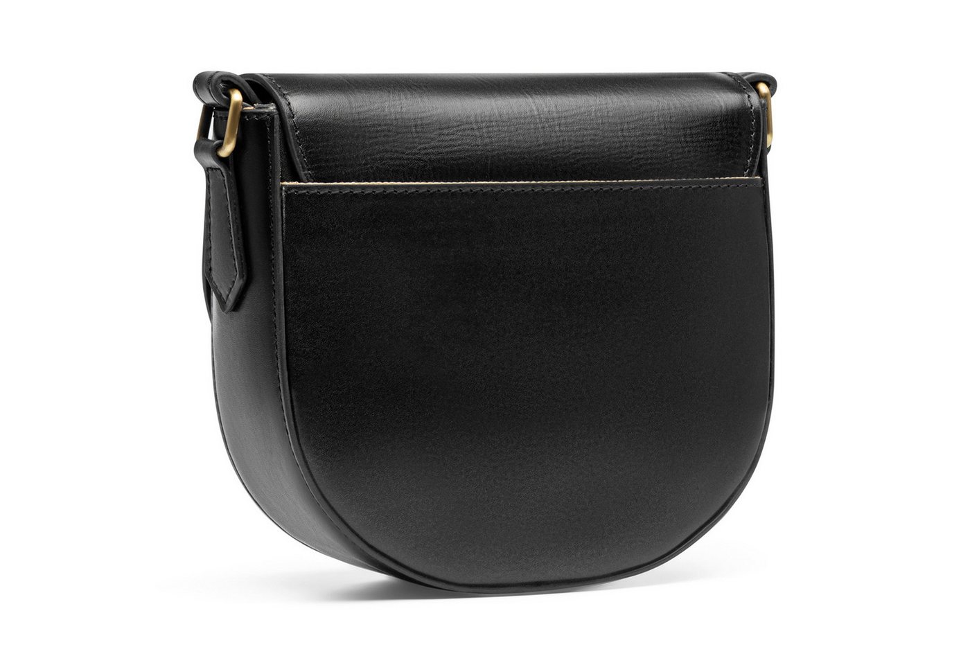 SID & VAIN Umhängetasche Umhängetasche Cross-Body Bag echt Leder Schultertasche schwarz, Ledertasche Umhängetasche & Schultertasche Damen Crossbody schwarz M – Bild 4 von 5