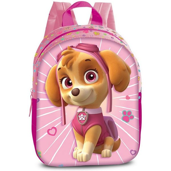 Sieber Kinderrucksack PAW Skye Rucksack rosa 3D Effekt