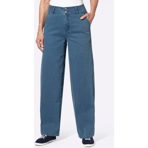 Sieh an! Bequeme Jeans Jeans erhöht