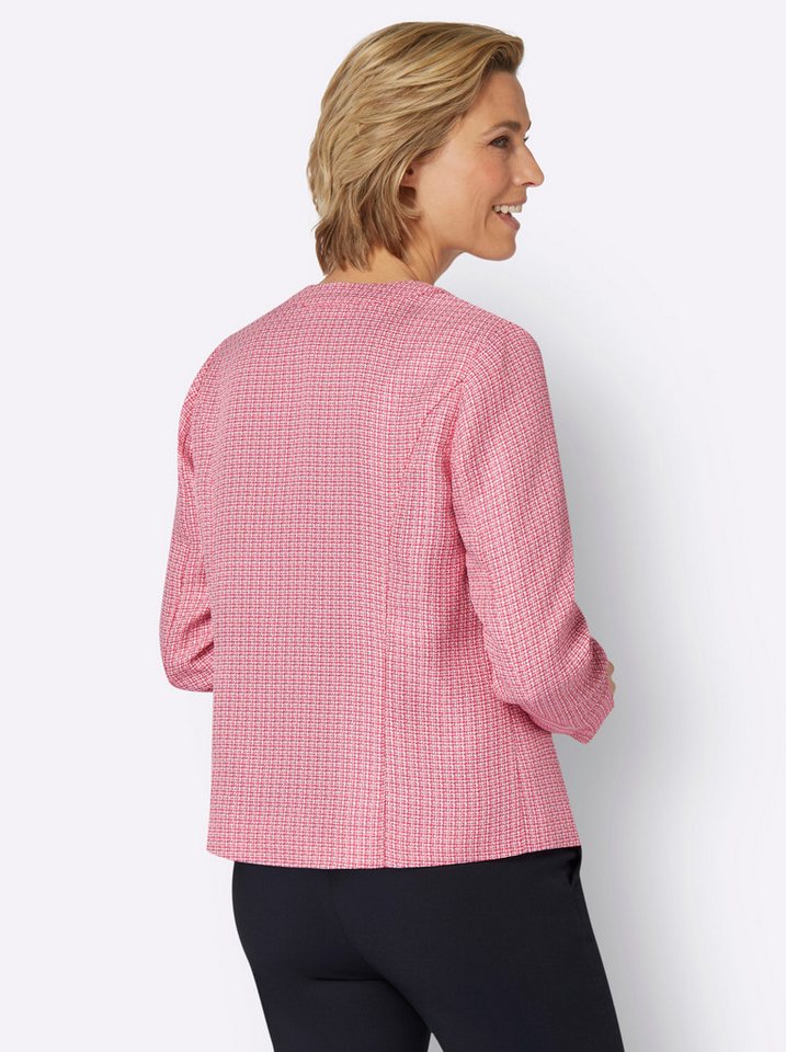 Sieh an! Blusenblazer Bouclé-Blazer Langarm – Bild 2 von 5
