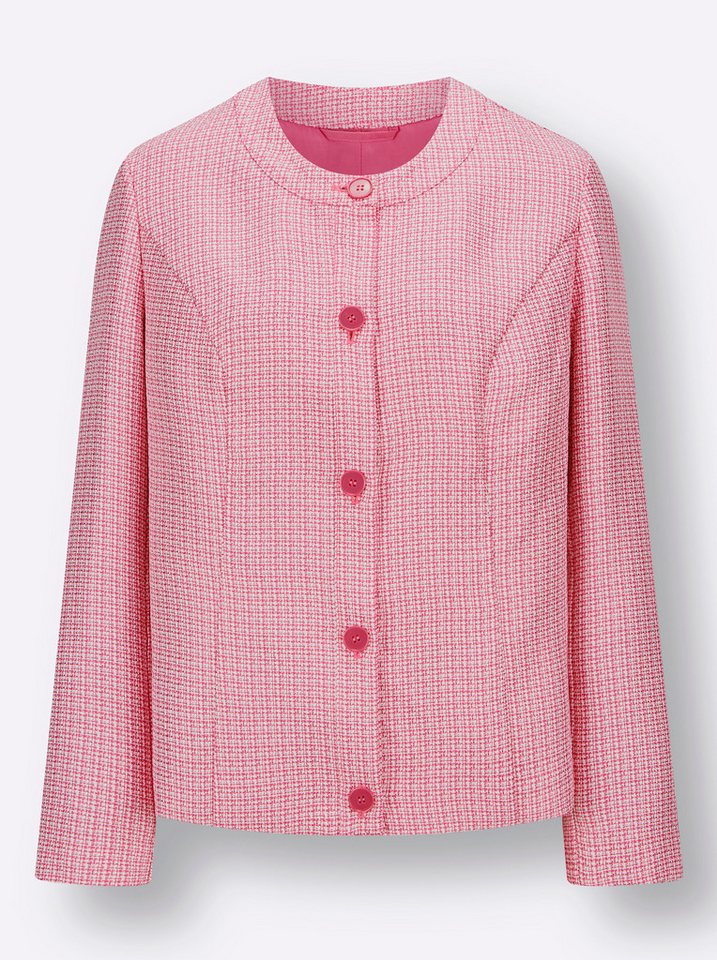 Sieh an! Blusenblazer Bouclé-Blazer Langarm – Bild 4 von 5