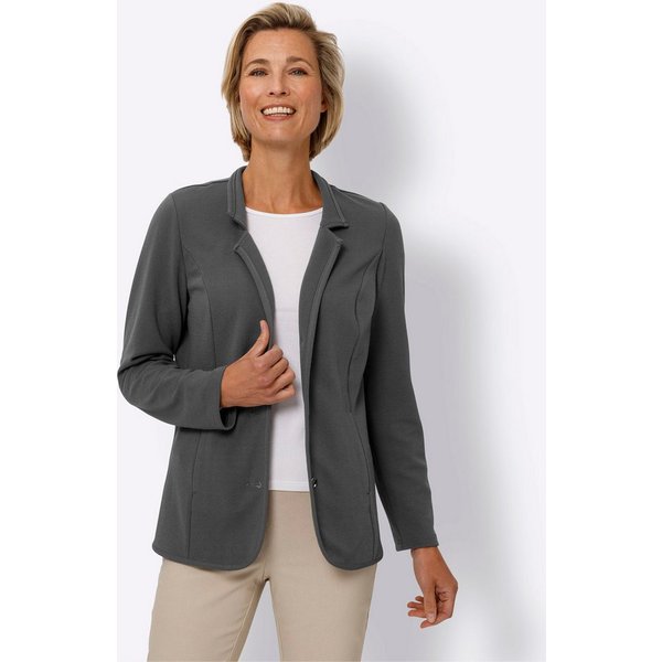Sieh an! Blusenblazer Jersey-Blazer Langarm