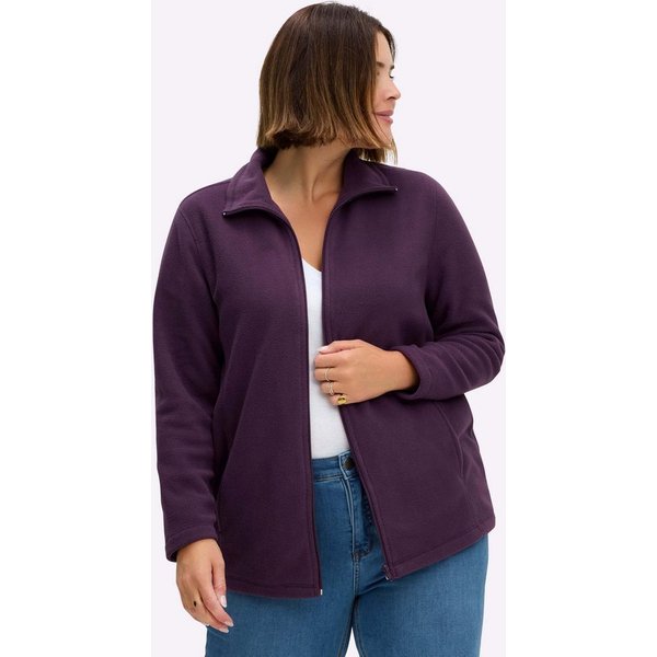 Sieh an! Fleecejacke Fleece-Jacke Langarm