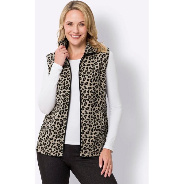 Sieh an! Fleeceweste Fleece-Weste Länge ca. 70 cm