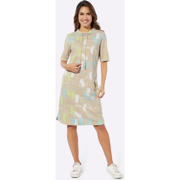 Sieh an! Jerseykleid Jersey-Kleid Kurzarm
