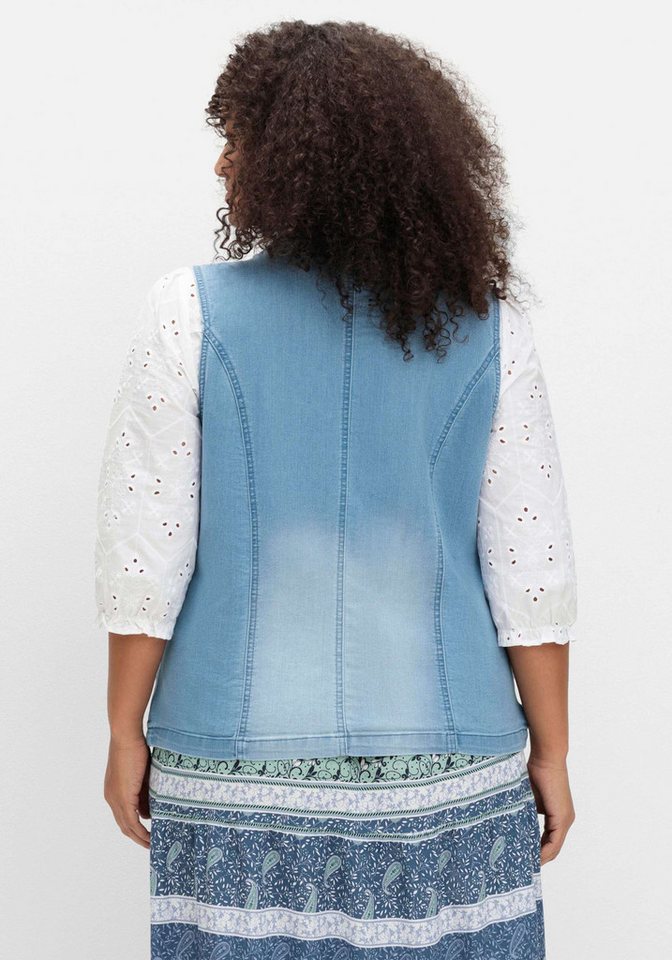 Sieh an! Jerseyweste Jeans-Weste – Bild 2 von 5
