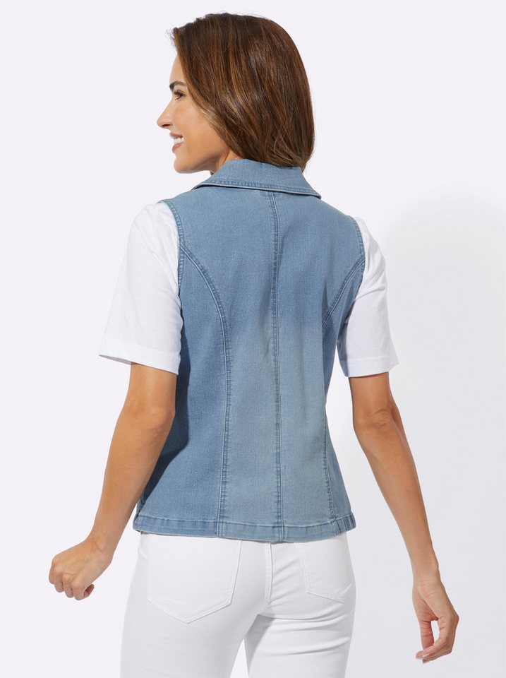 Sieh an! Jerseyweste Jeans-Weste – Bild 5 von 5