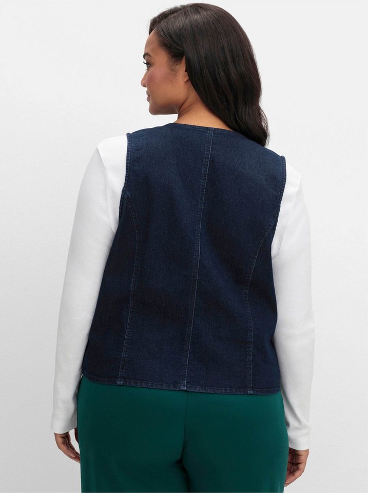 Sieh an! Jerseyweste Jeans-Weste – Bild 2 von 5