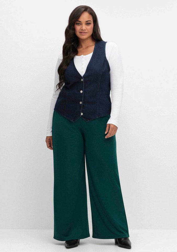 Sieh an! Jerseyweste Jeans-Weste – Bild 3 von 5