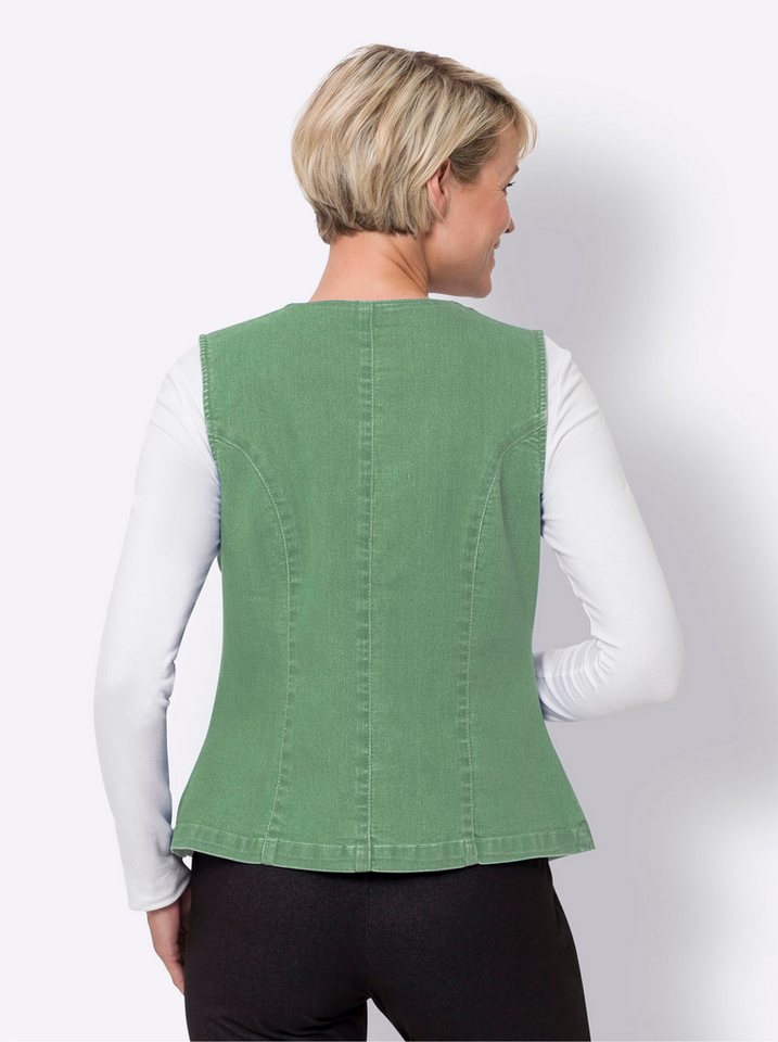 Sieh an! Jerseyweste Jeans-Weste – Bild 2 von 4