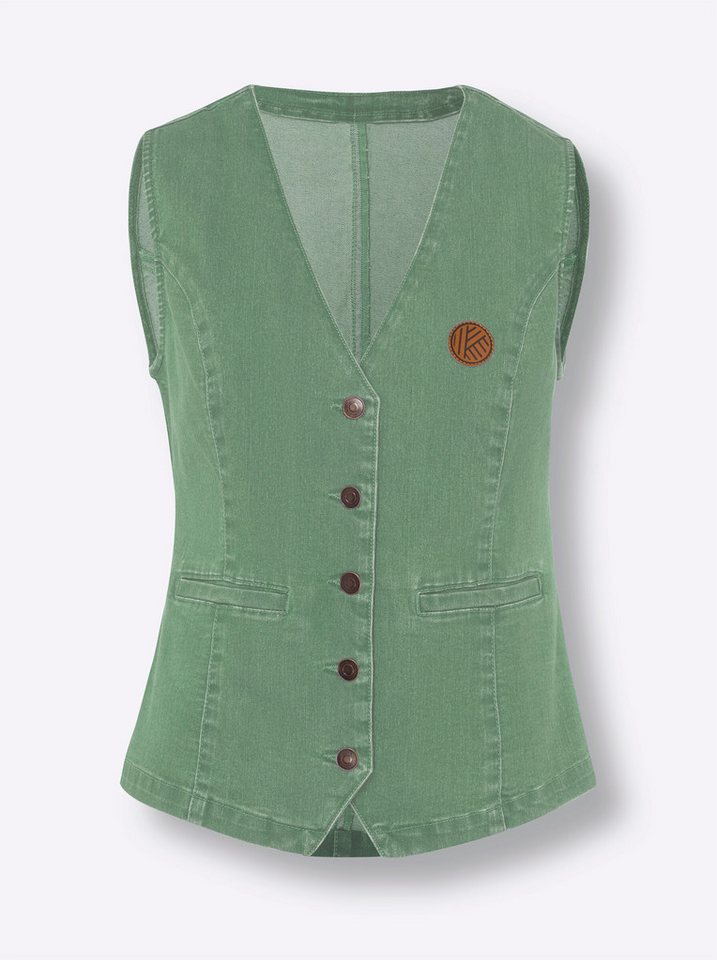 Sieh an! Jerseyweste Jeans-Weste – Bild 4 von 4