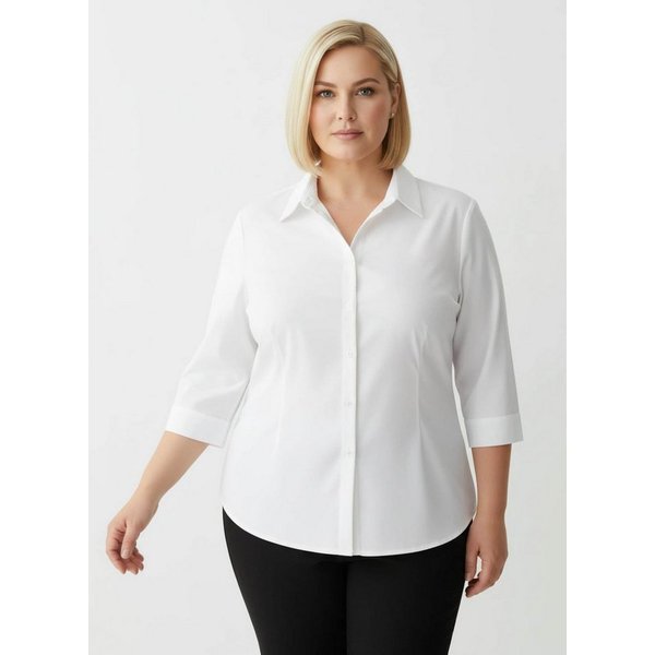 Sieh an! Klassische Bluse Bluse 3/4-Arm
