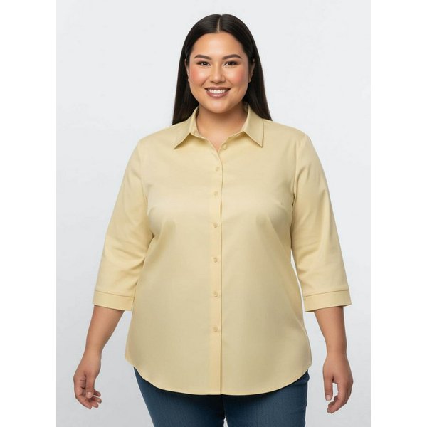 Sieh an! Klassische Bluse Bluse 3/4-Arm
