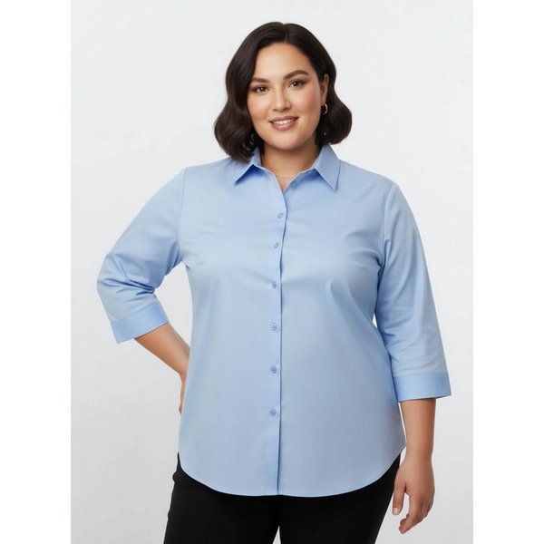 Sieh an! Klassische Bluse Bluse 3/4-Arm