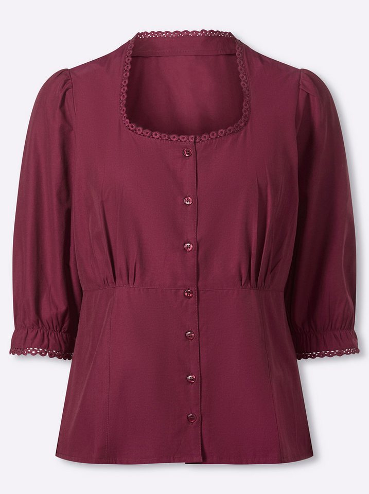 Sieh an! Klassische Bluse 3/4-Arm-Bluse – Bild 4 von 5