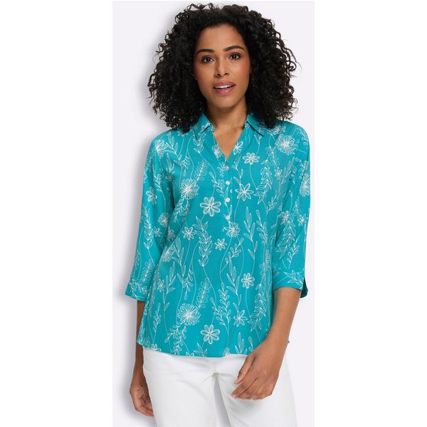 Sieh an! Klassische Bluse 3/4-Arm-Bluse 3/4-Arm