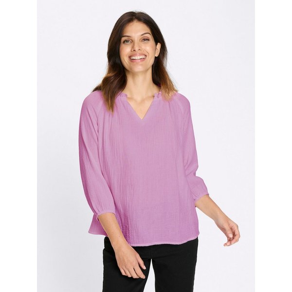 Sieh an! Klassische Bluse 3/4-Arm-Bluse 3/4-Arm