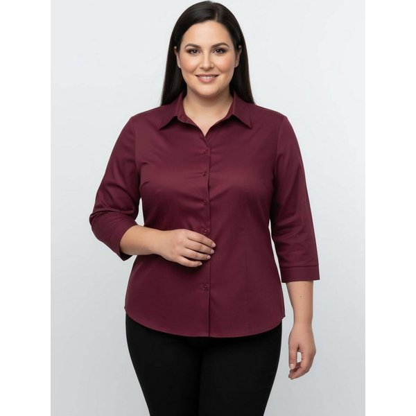 Sieh an! Klassische Bluse Bluse 3/4-Arm