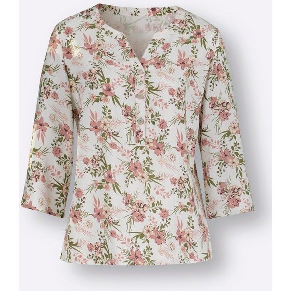Sieh an! Klassische Bluse Bluse 3/4-Arm