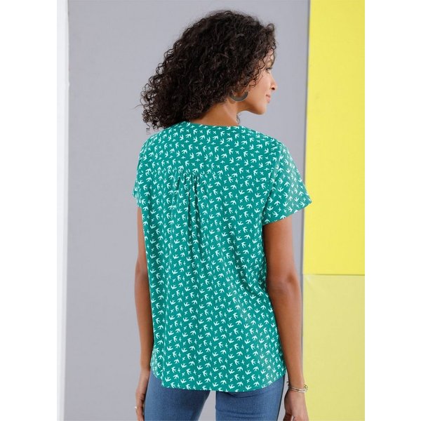 Sieh an! Klassische Bluse Bluse Kurzarm