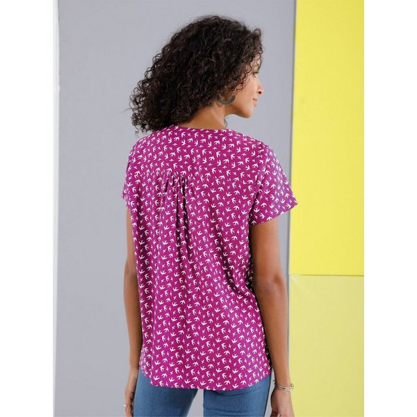 Sieh an! Klassische Bluse Bluse Kurzarm