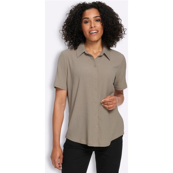 Sieh an! Klassische Bluse Kurzarm-Bluse Kurzarm