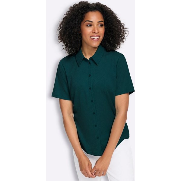 Sieh an! Klassische Bluse Kurzarm-Bluse Kurzarm