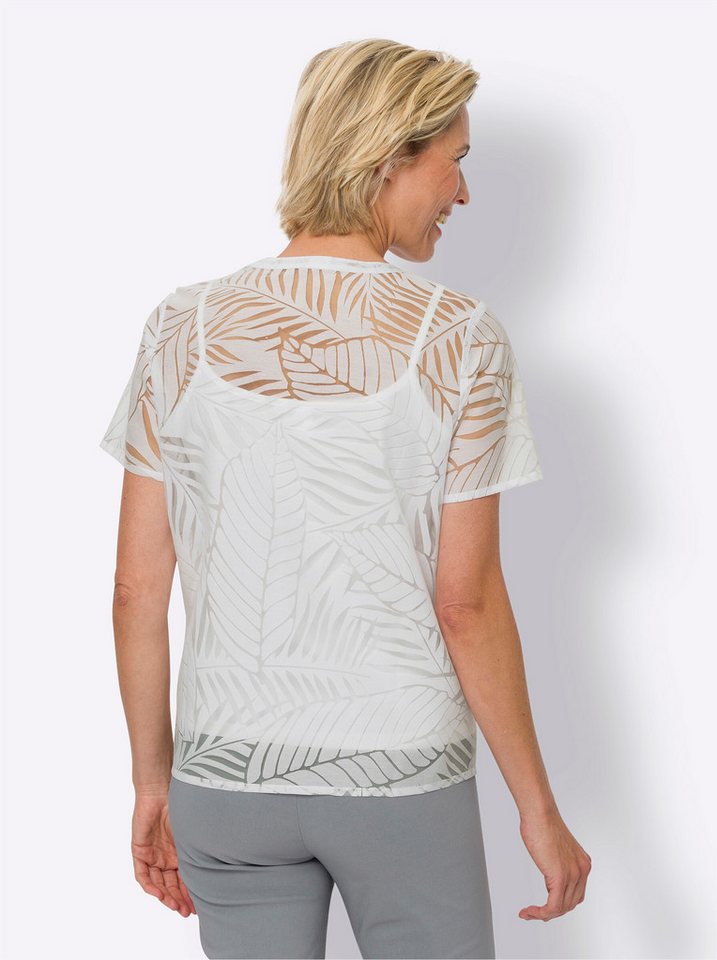 Sieh an! Klassische Bluse Kurzarm-Bluse Kurzarm – Bild 2 von 4