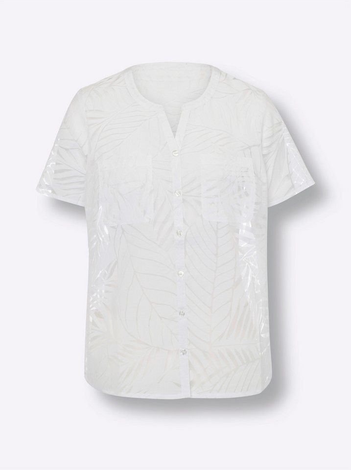 Sieh an! Klassische Bluse Kurzarm-Bluse Kurzarm – Bild 3 von 4