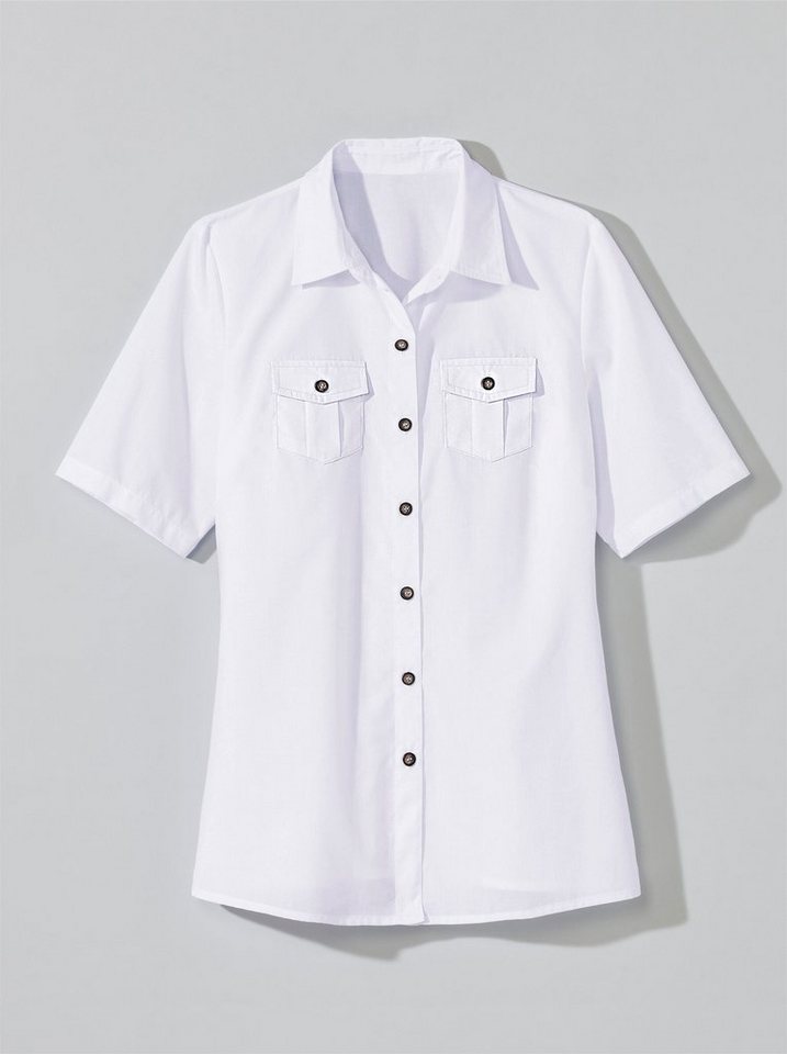 Sieh an! Klassische Bluse Bluse Kurzarm – Bild 3 von 3