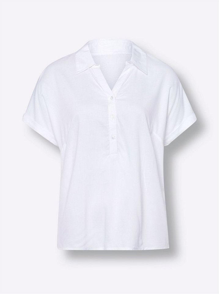 Sieh an! Klassische Bluse Kurzarmbluse Kurzarm – Bild 4 von 4