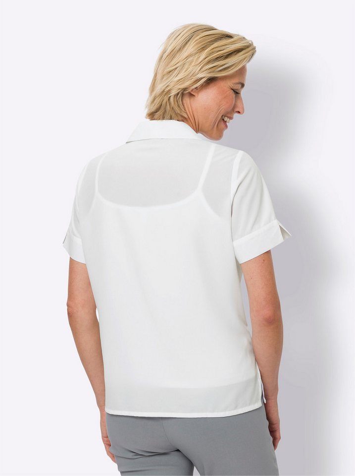Sieh an! Klassische Bluse Kurzarmbluse Kurzarm – Bild 2 von 4