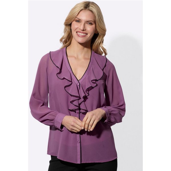 Sieh an! Klassische Bluse Bluse Langarm (2-tlg)
