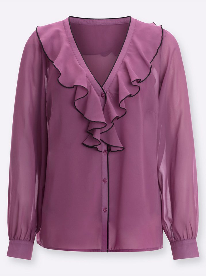Sieh an! Klassische Bluse Bluse Langarm (2-tlg) – Bild 4 von 4