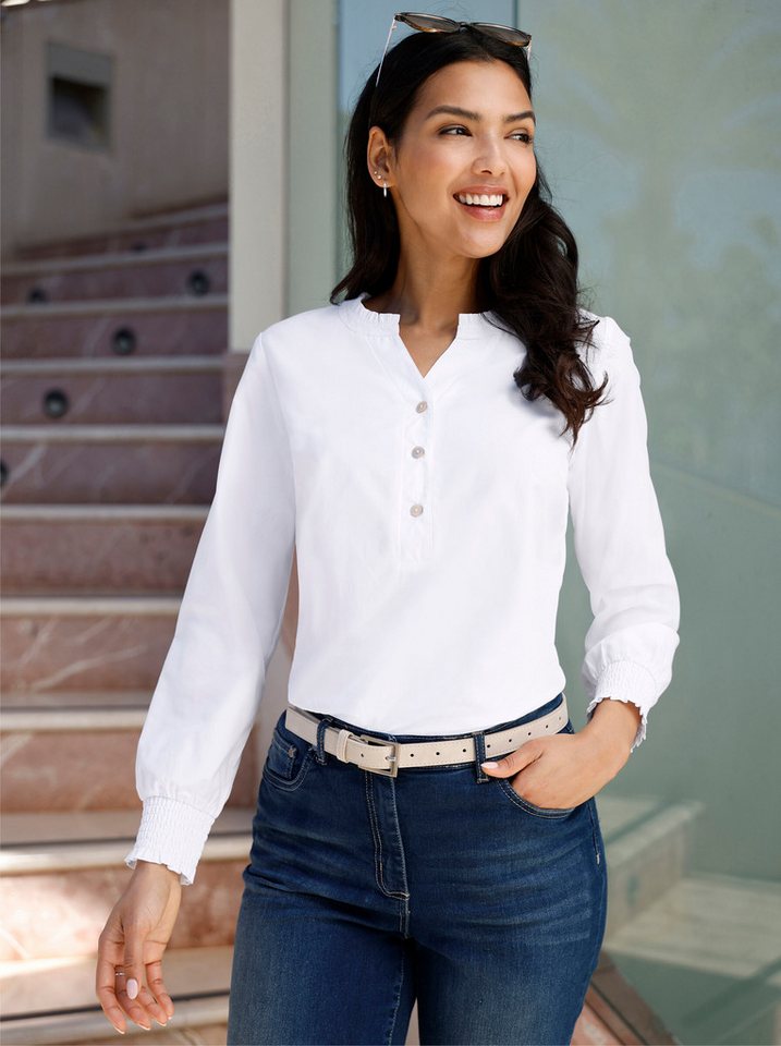 Sieh an! Klassische Bluse Langarm-Bluse Langarm – Bild 4 von 4