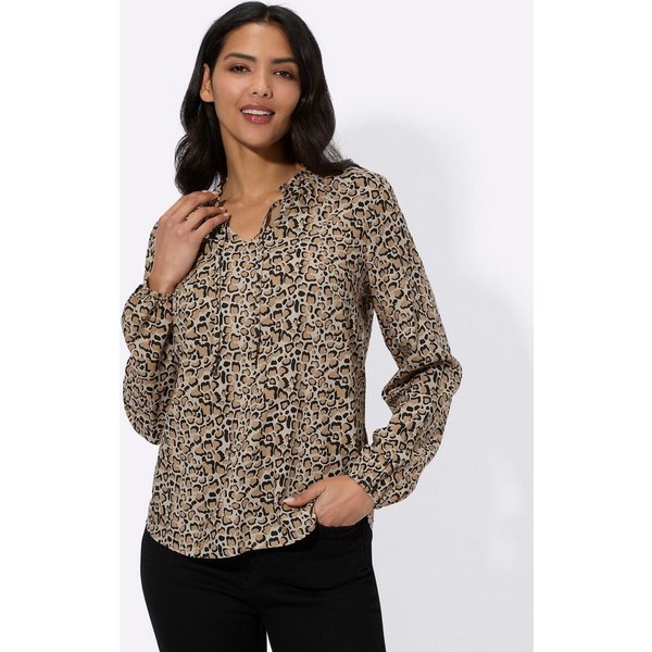 Sieh an! Klassische Bluse Langarm-Bluse Langarm