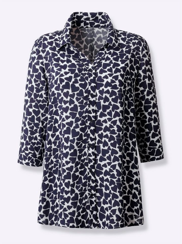 Sieh an! Klassische Bluse Longbluse 3/4-Arm – Bild 4 von 4