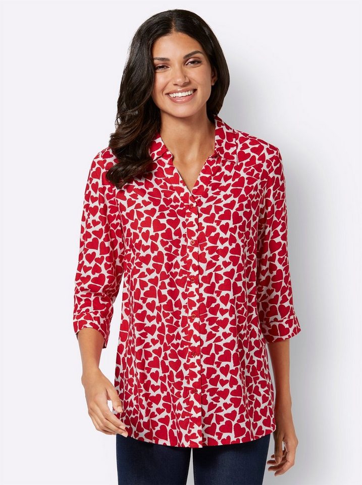 Sieh an! Klassische Bluse Longbluse 3/4-Arm – Bild 4 von 5