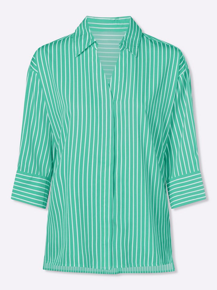 Sieh an! Klassische Bluse Longbluse 3/4-Arm – Bild 4 von 5