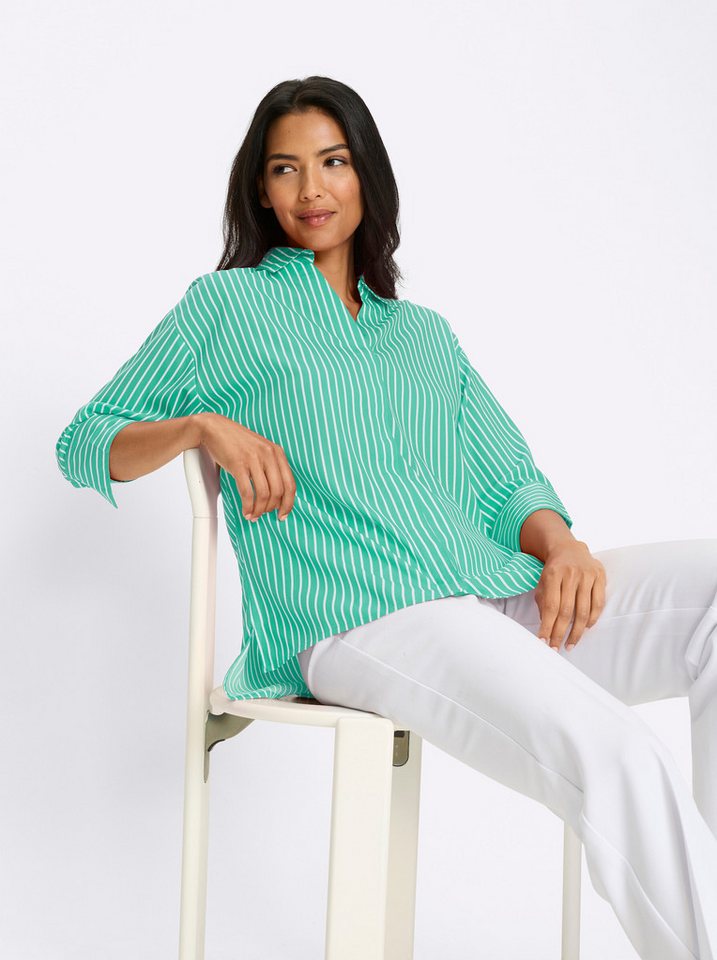Sieh an! Klassische Bluse Longbluse 3/4-Arm – Bild 5 von 5