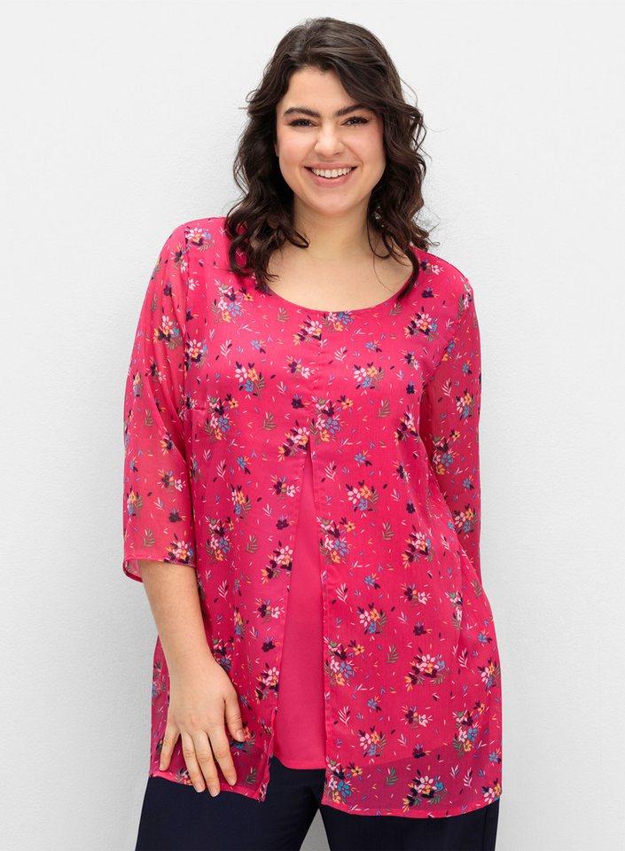 Sieh an! Klassische Bluse Longbluse 3/4-Arm – Bild 4 von 5