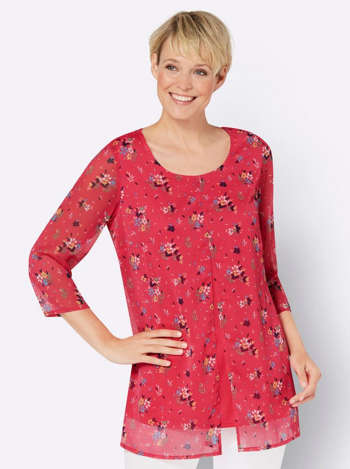 Sieh an! Klassische Bluse Longbluse 3/4-Arm – Bild 5 von 5