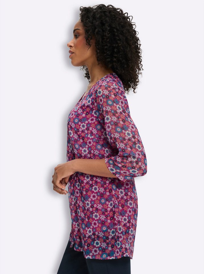 Sieh an! Klassische Bluse Longbluse 3/4-Arm – Bild 5 von 5
