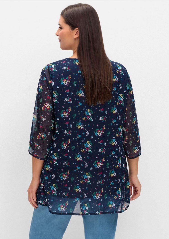 Sieh an! Klassische Bluse Longbluse 3/4-Arm – Bild 2 von 5
