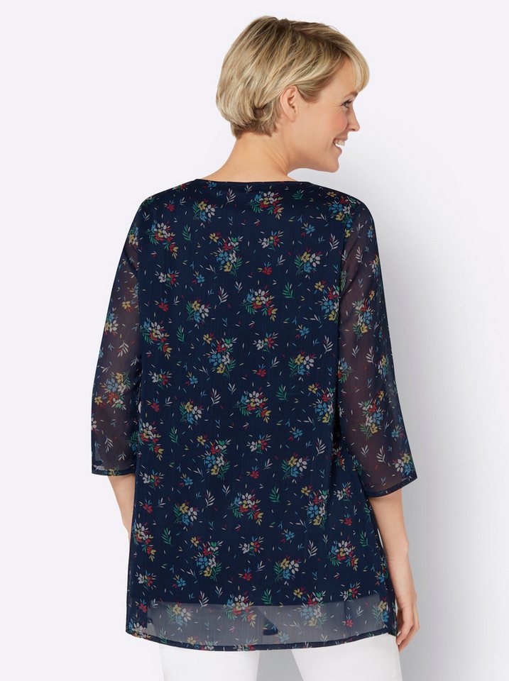 Sieh an! Klassische Bluse Longbluse 3/4-Arm – Bild 5 von 5