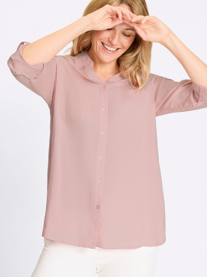 Sieh an! Klassische Bluse Longbluse Langarm – Bild 5 von 5